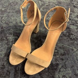 Madden Girl Beella Tan Block Heel Sandals